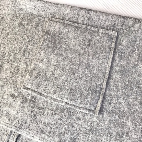 PRIORY Ro Smoking Jacket Grey Italian Boiled Wool - Picture 6 of 8